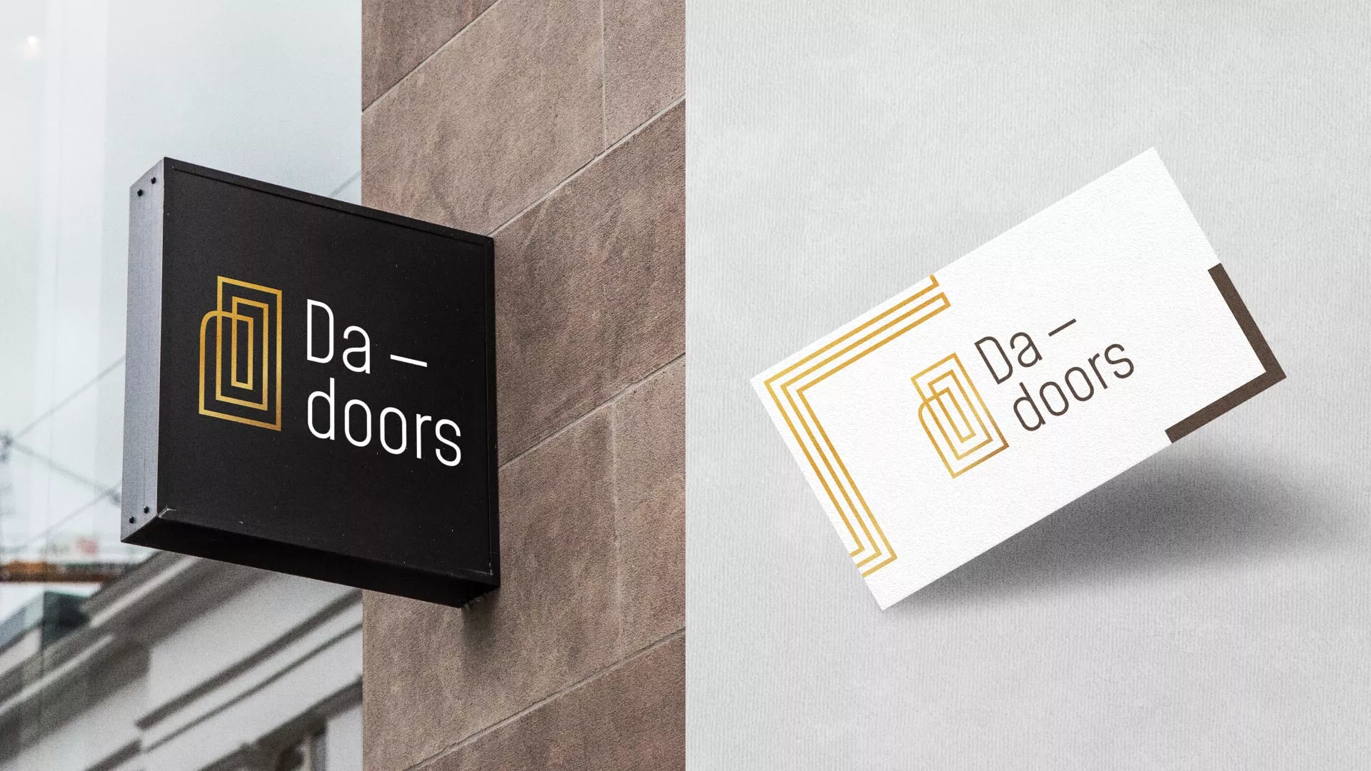 Разработка логотипа для компании «DA-DOORS» в Покрове